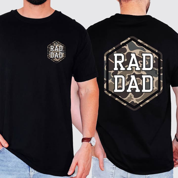 Refinery Number One LLC - Wholesale T-Shirt (Graphic) - Unisex - Rad Dad, Camo, Camouflage, Father's Day, Husband T-Shirt0