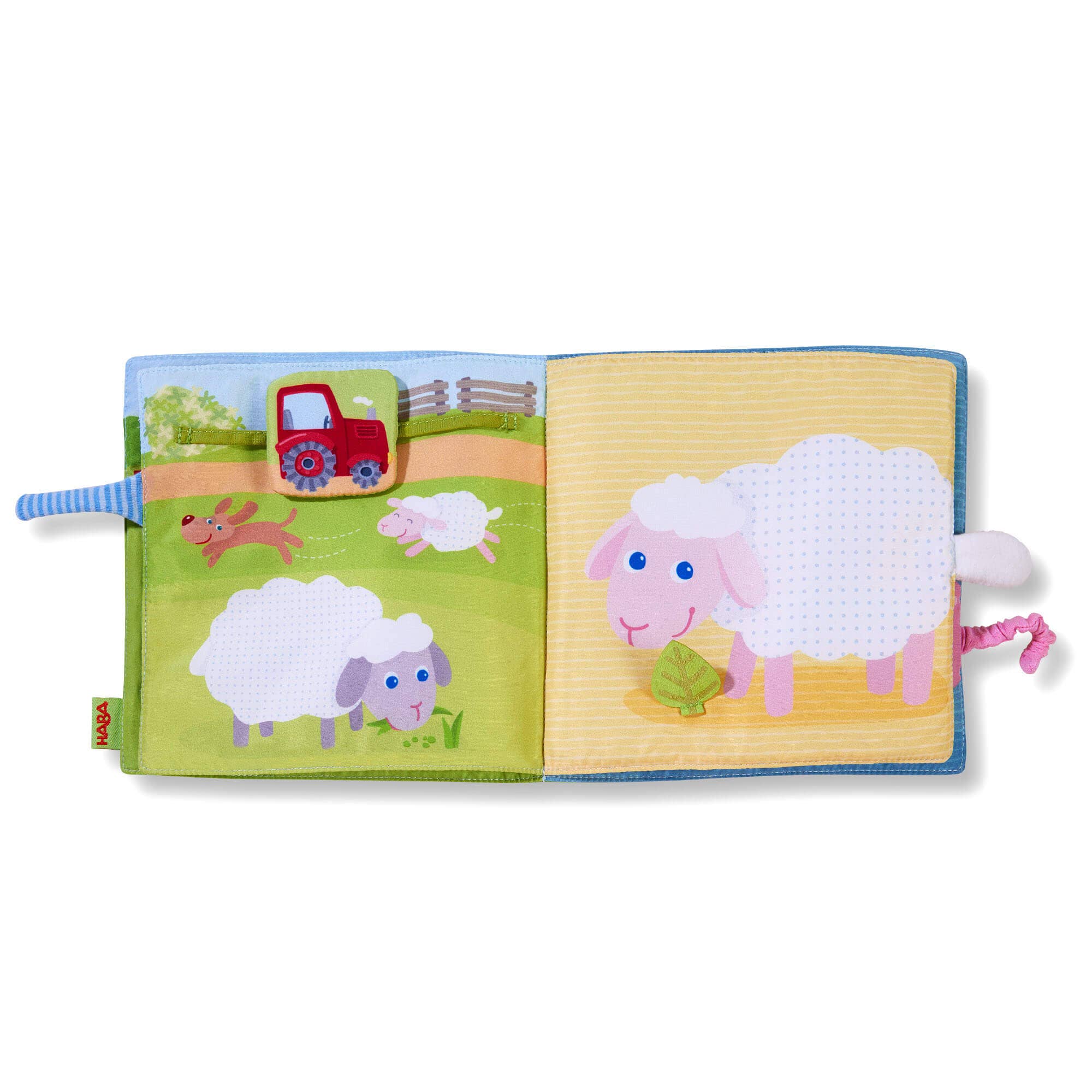 HABA USA - Wholesale Baby & Toddler Book (0-2) - Down on the Farm Soft Book with Cow Puppet5