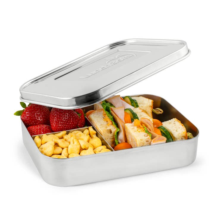 LunchBots Large Bento Trio Stainless Steel - 3 Compartments for wholesale by LunchBots