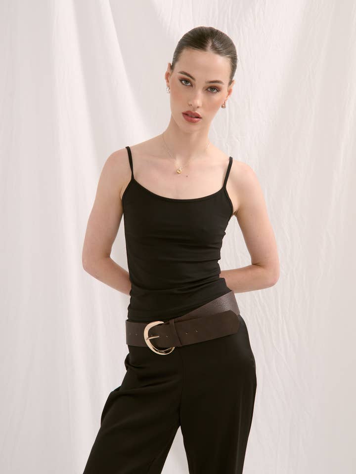 Haven Thick Belt Brown Leather for wholesale by Angels Whisper Accessories