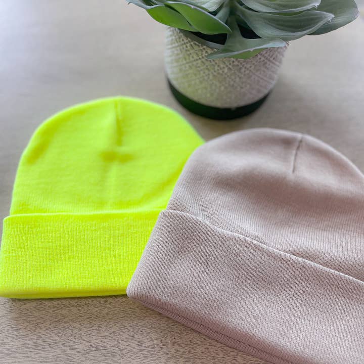TrendyKeys - Wholesale Beanie - Unisex - Long Knit Acrylic Beanies - TK Original, Patchable
