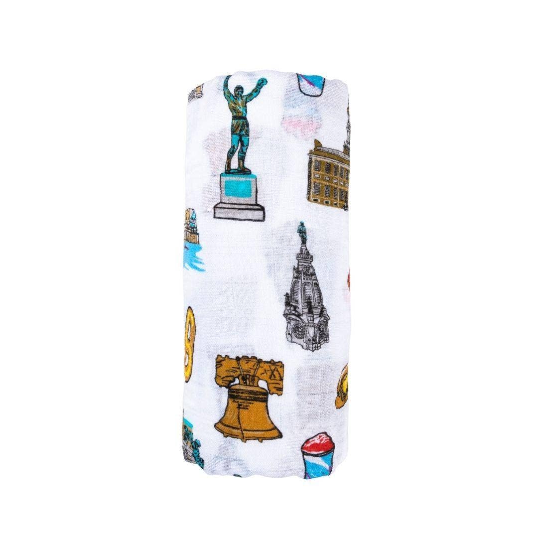Little Hometown - Wholesale Swaddle - Baby - Philadelphia Baby Swaddle Blanket (Unisex)4