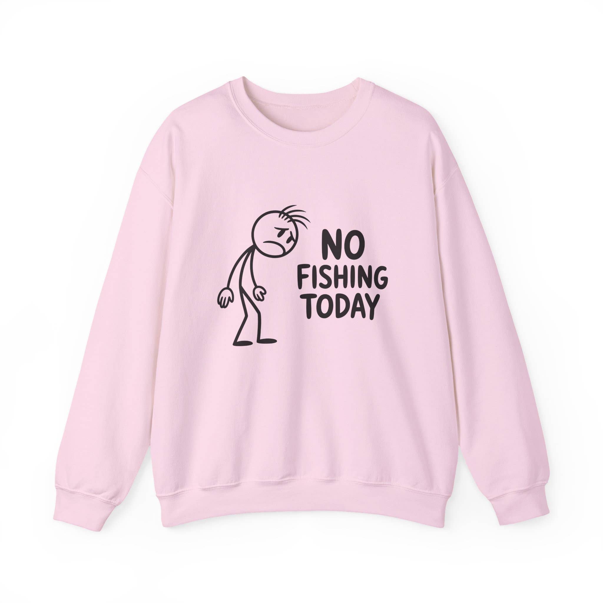 L&L T-Shirt Company - Wholesale Graphic Sweatshirt - Unisex - No Fishing Today Crewneck Sweatshirt – Funny Anti-Fishing 12
