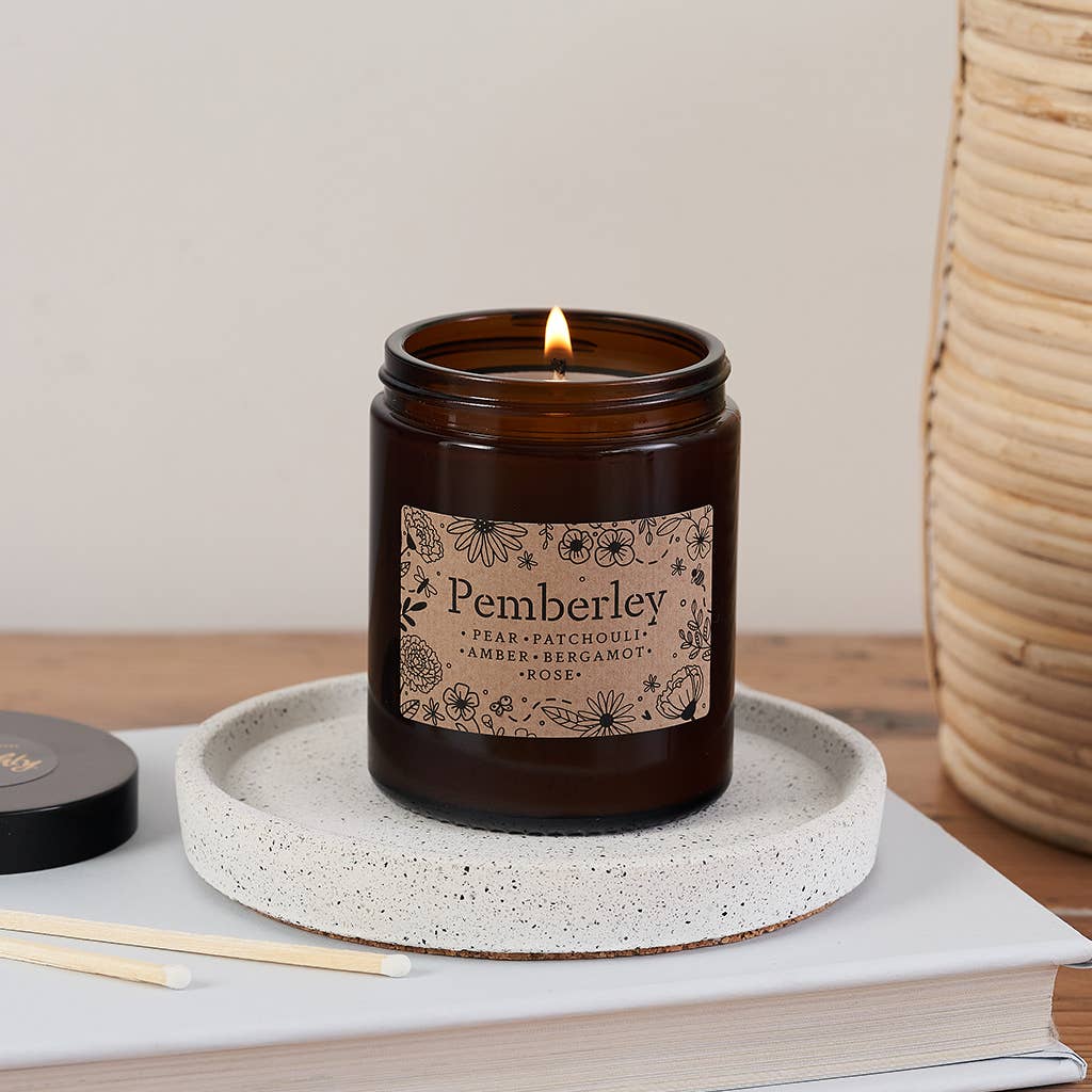 Bookishly (US Duties Paid) - Wholesale Jar/filled candle - Pemberley Soy Wax Bookish Candle