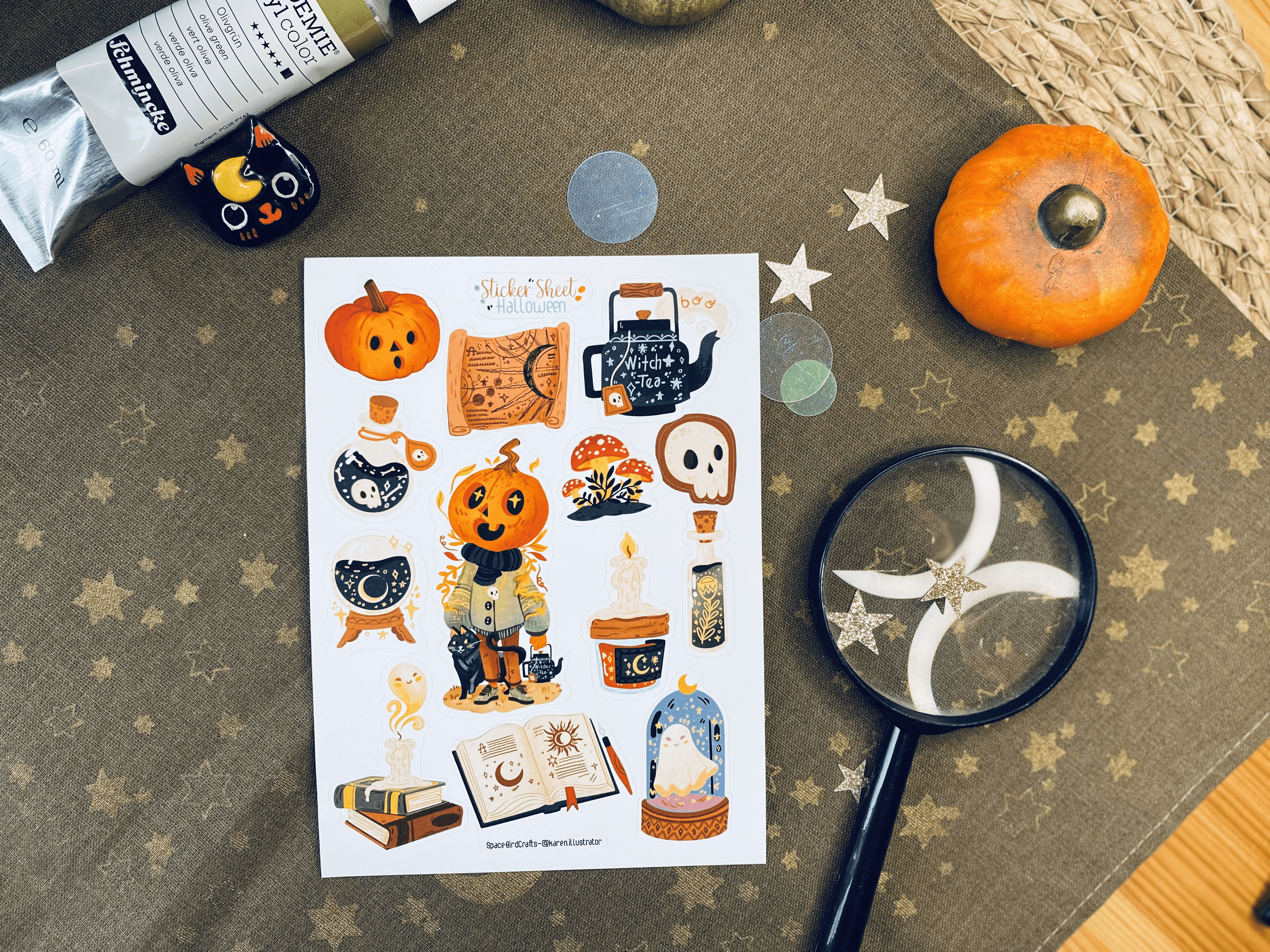 Split Moon Studios - Venta al por mayor Pegatina - Hoja de pegatinas de Halloween para Bullet Journal9