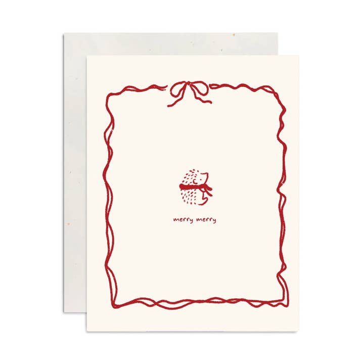 Merry Merry Holiday Card for wholesale by Tales of Eleanor