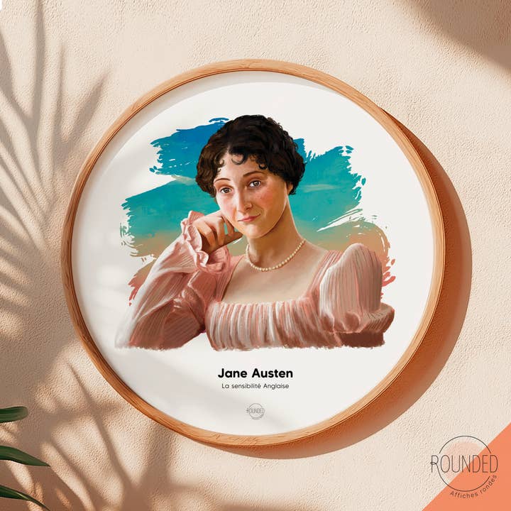 Jane Austen Rund Plakat for engroshandel hos le murmure des murs