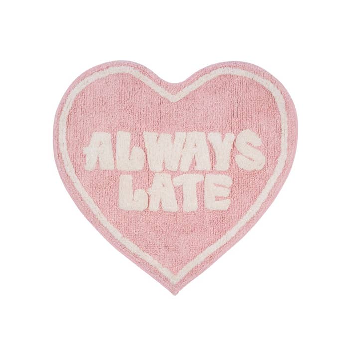 Flamingueo - Wholesale Bath Mat - Kids & Baby - Heart-shaped bath mat Flamingueo “Always Late”