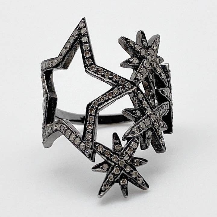 Bague étoile diamant pour la vente par Siena Jewelry