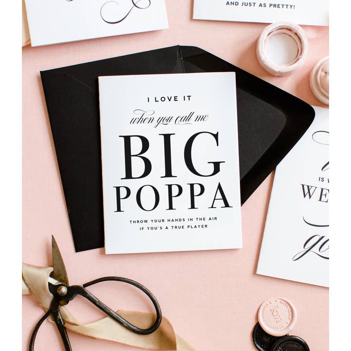 Kitty Meow Boutique - Wholesale Father's Day Card - Call Me Big Poppa - Funny Father's Day Greeting Card