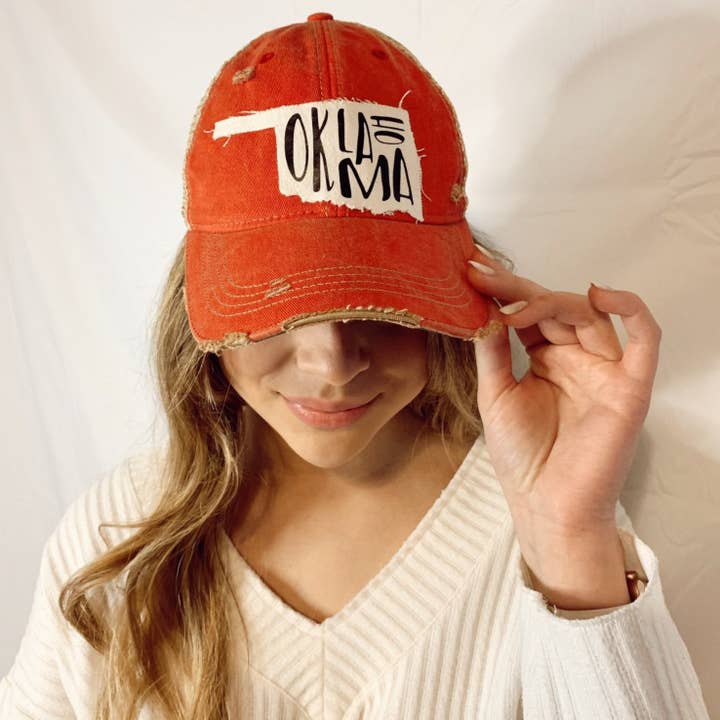 BohoGroove - Wholesale Baseball Cap - Women's - Oklahoma Hat, State Hat14