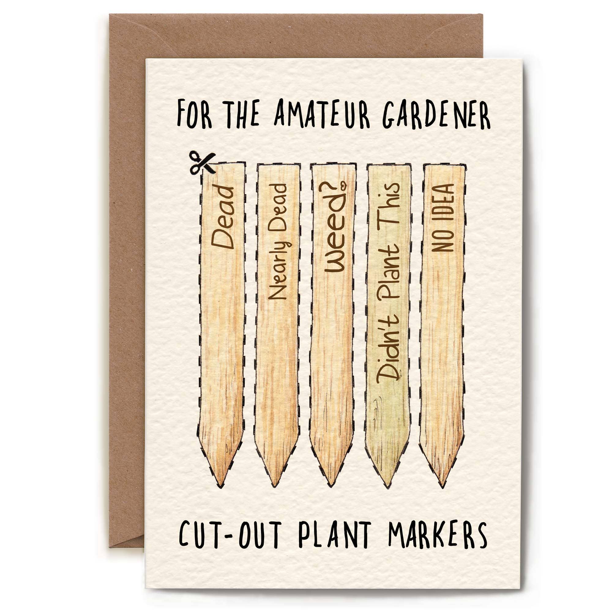 Bewilderbeest - Wholesale Everyday Greeting Card - Amateur Gardener Card - Everyday Card - Funny1