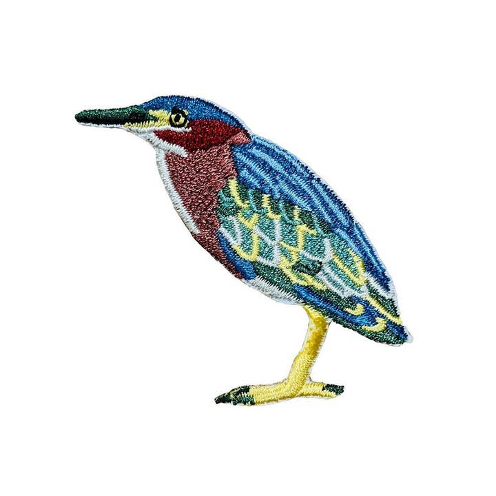 Green Heron Patch for wholesale by Bird Collective