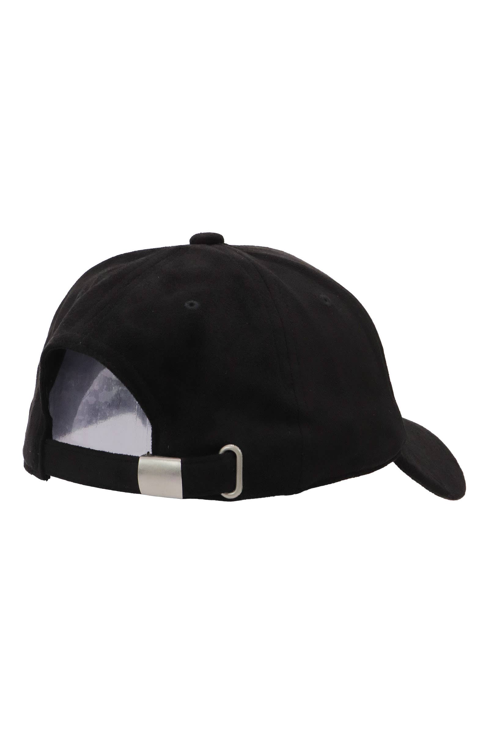 Cap Zone - Wholesale Baseball Cap - Unisex - Premium Vegan Suede Strap-back Baseball Cap3