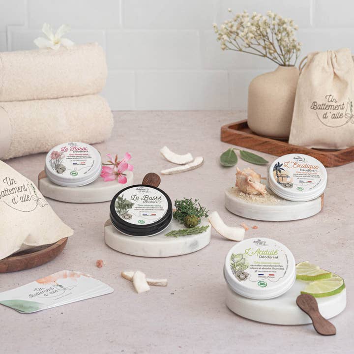 Un Battement d’aile - Wholesale Deodorant - Unisex - Discovery pack: organic, natural, solid and vegan deodorants