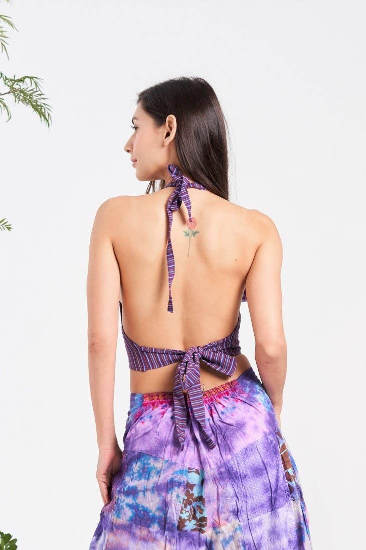 Kathmandu Imports - Wholesale Blouse - Women's - Halter Crop Top (KT-1418)1