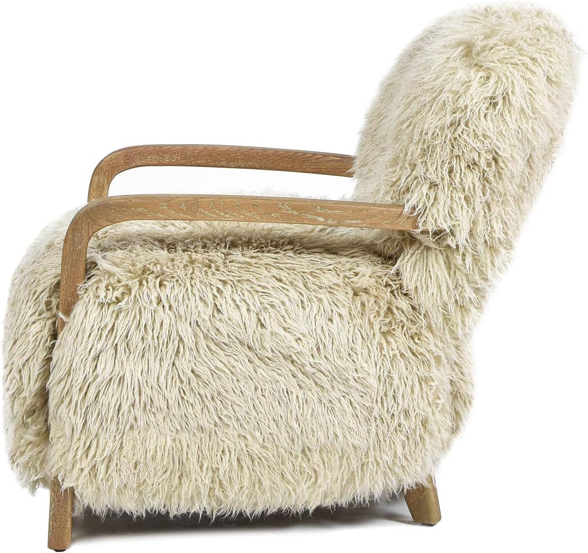 Jennifer Taylor Home - Wholesale Chair - Enchante Mongolian Sheepskin Living Room Seating Collection3