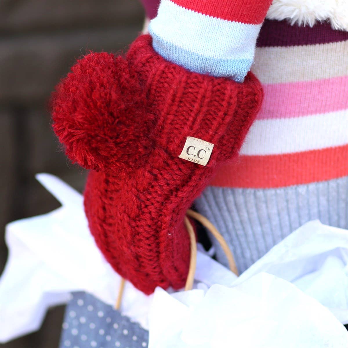 Truly Contagious – wholesale Mittens – Child – CC Kids Pom Mittens ( KIDS MT-24 )18