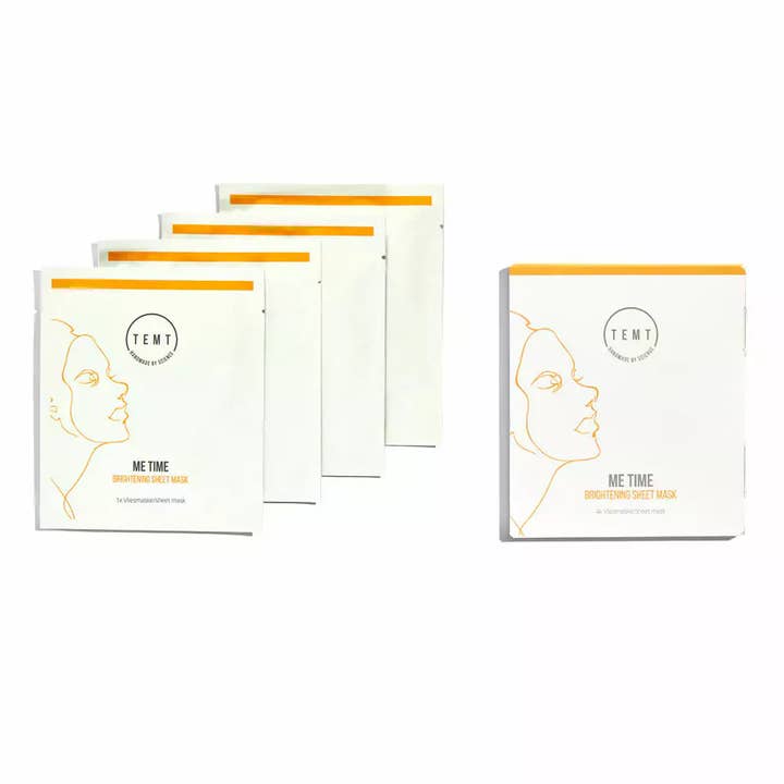 Masque en feuille éclaircissant ME TIME pour la vente par TEMT Beauty