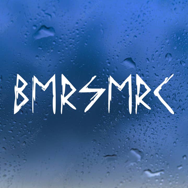 Minglewood Trading - Wholesale Sticker - Berserk V3 White Vinyl Decal Sticker Viking Norse Futhark