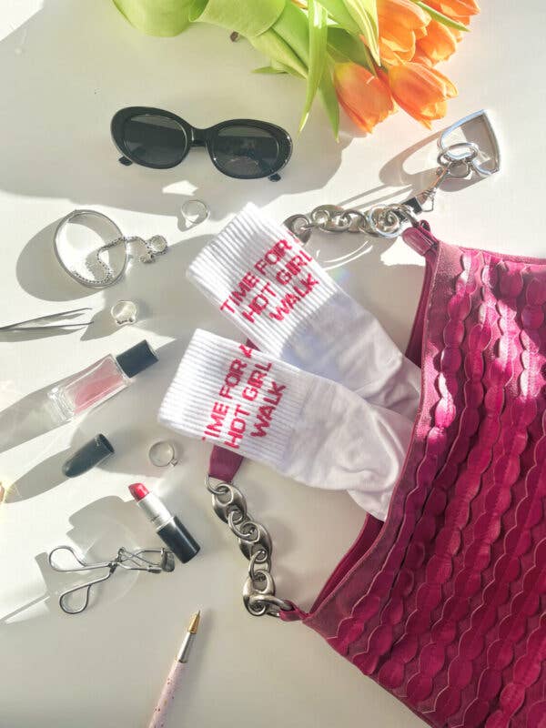 sport socks- time for a hot girl walk (women 35-40) for wholesale by SEIK