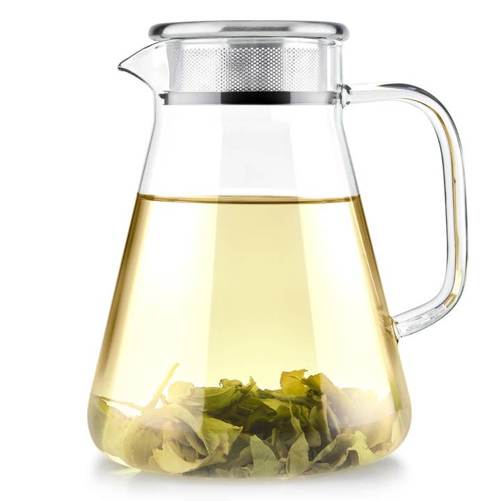 Teabloom - Wholesale Tea Pot - Teabloom Ceylon One-Touch Glass Tea Maker - 40 OZ