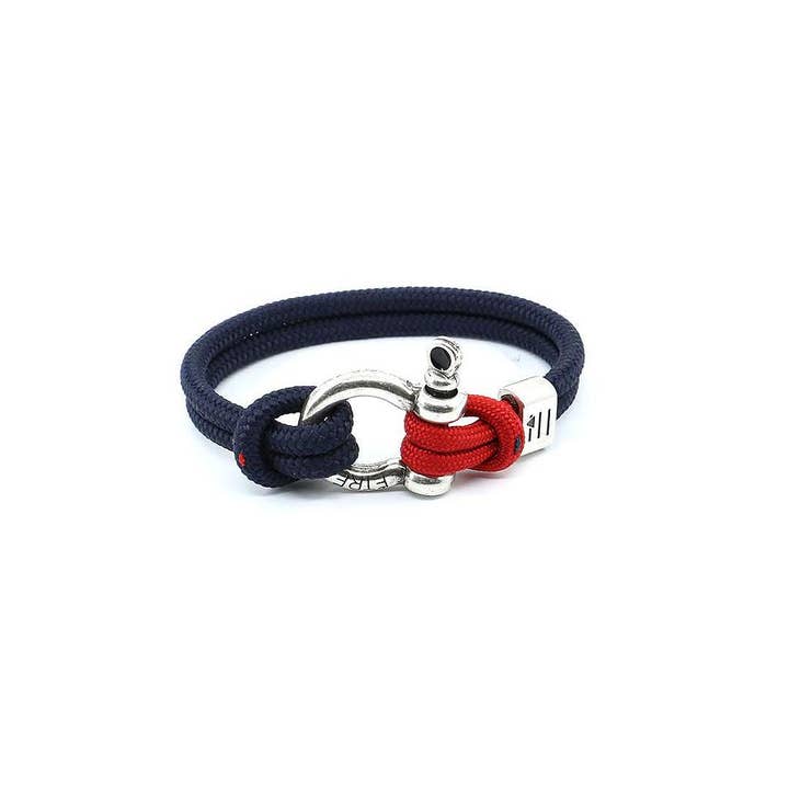 Bracelet pour homme | Grand Porto - Rouge et bleu pour la vente par Être - Bracelets & Accessories
