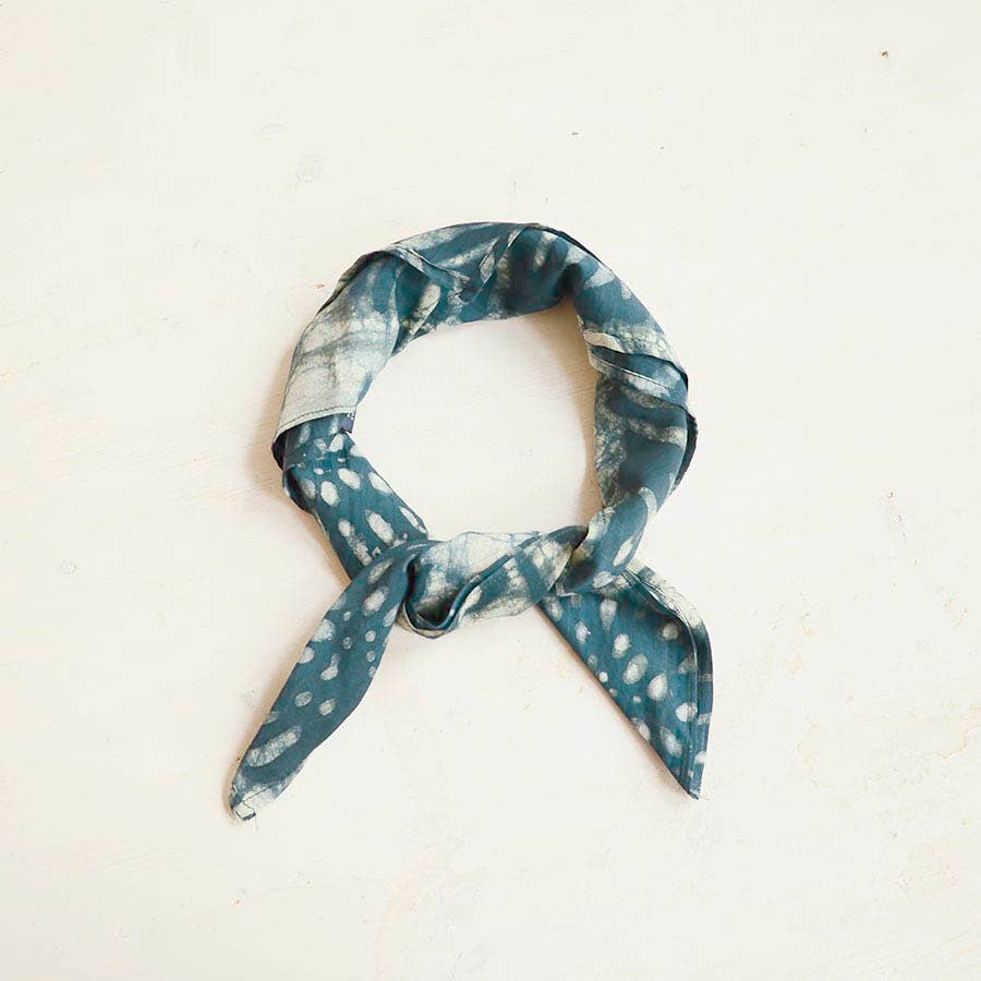 Ichcha - Venta al por mayor Bandana - Mujer - Bufanda cuadrada con cabeza de bandana para mujer en algodón con estampado de bloques - Patta4