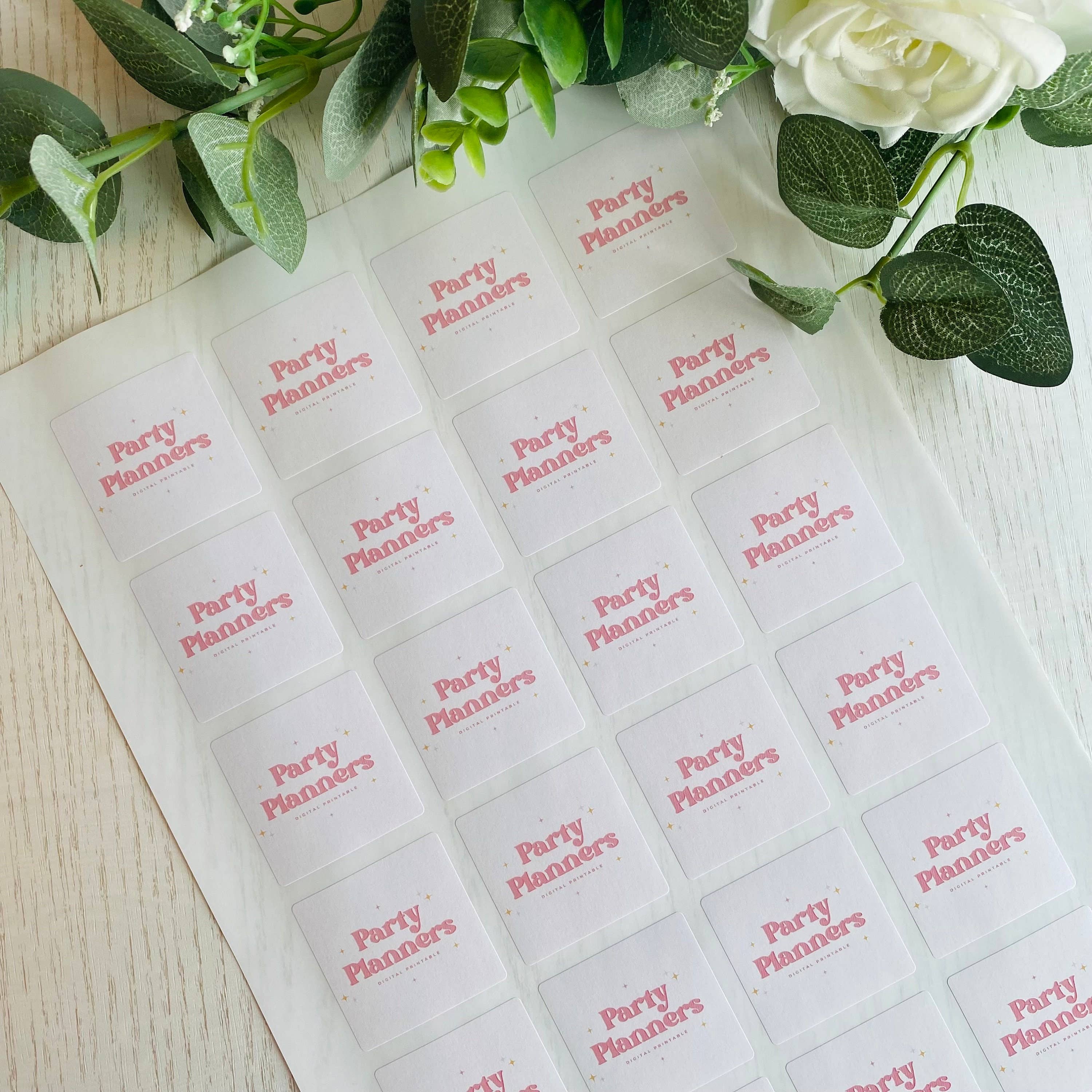 SR Creative Studio – Adesivo por atacado – Autocolantes Personalizados com Logotipo, Mate, Folhas A44