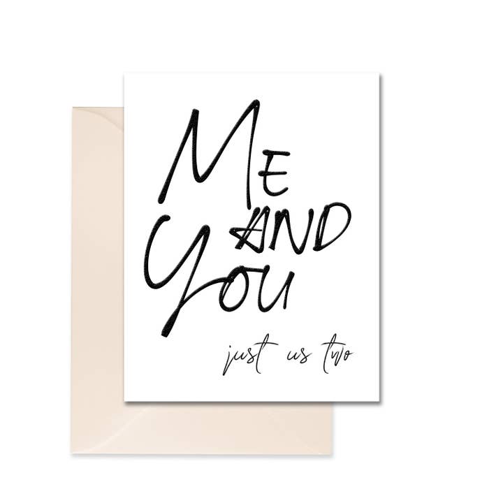 Me and You Greeting Card for wholesale by Leslie Store