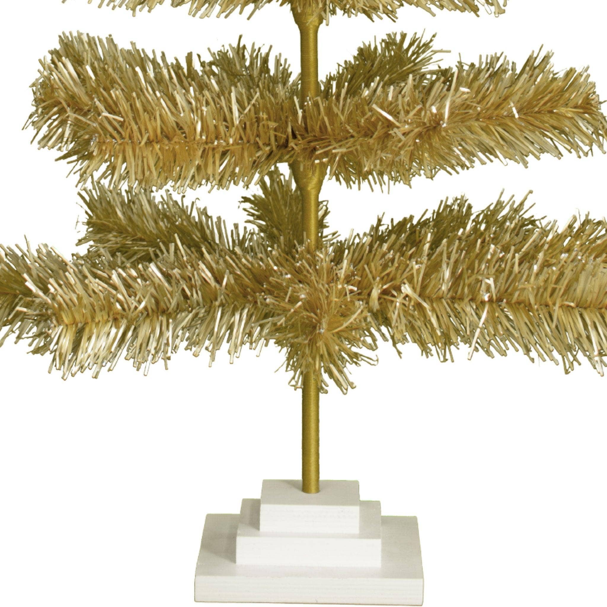 Lee Display - Wholesale Christmas Decoration - Antique Gold Tinsel Christmas Tree14