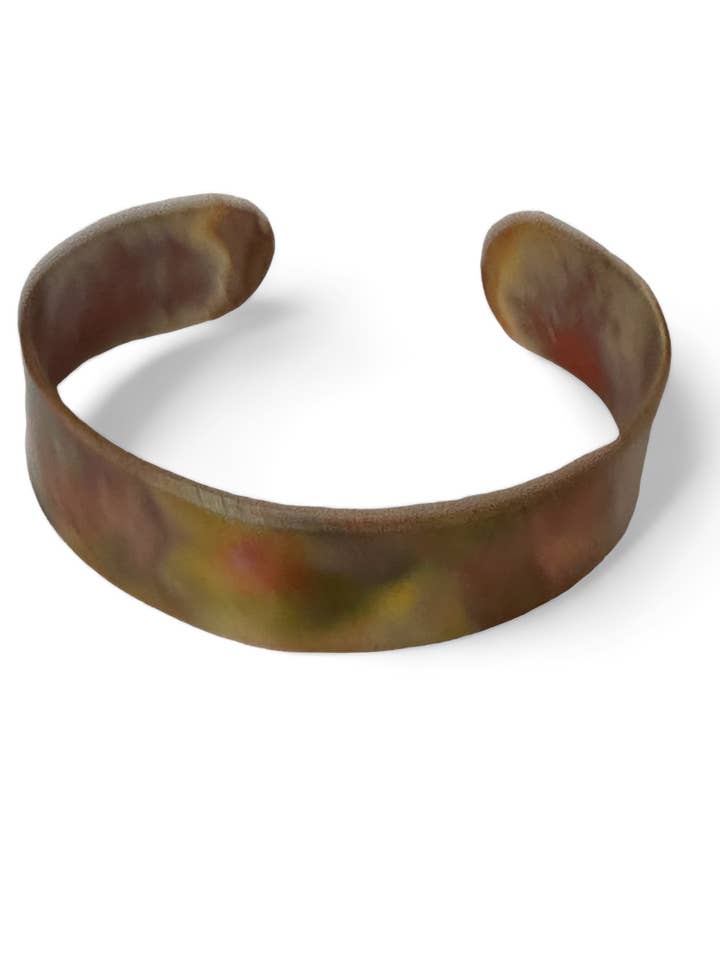 Ørkenen Heat malet kobber manchet armbånd for engroshandel hos Mon Amie Jewelry