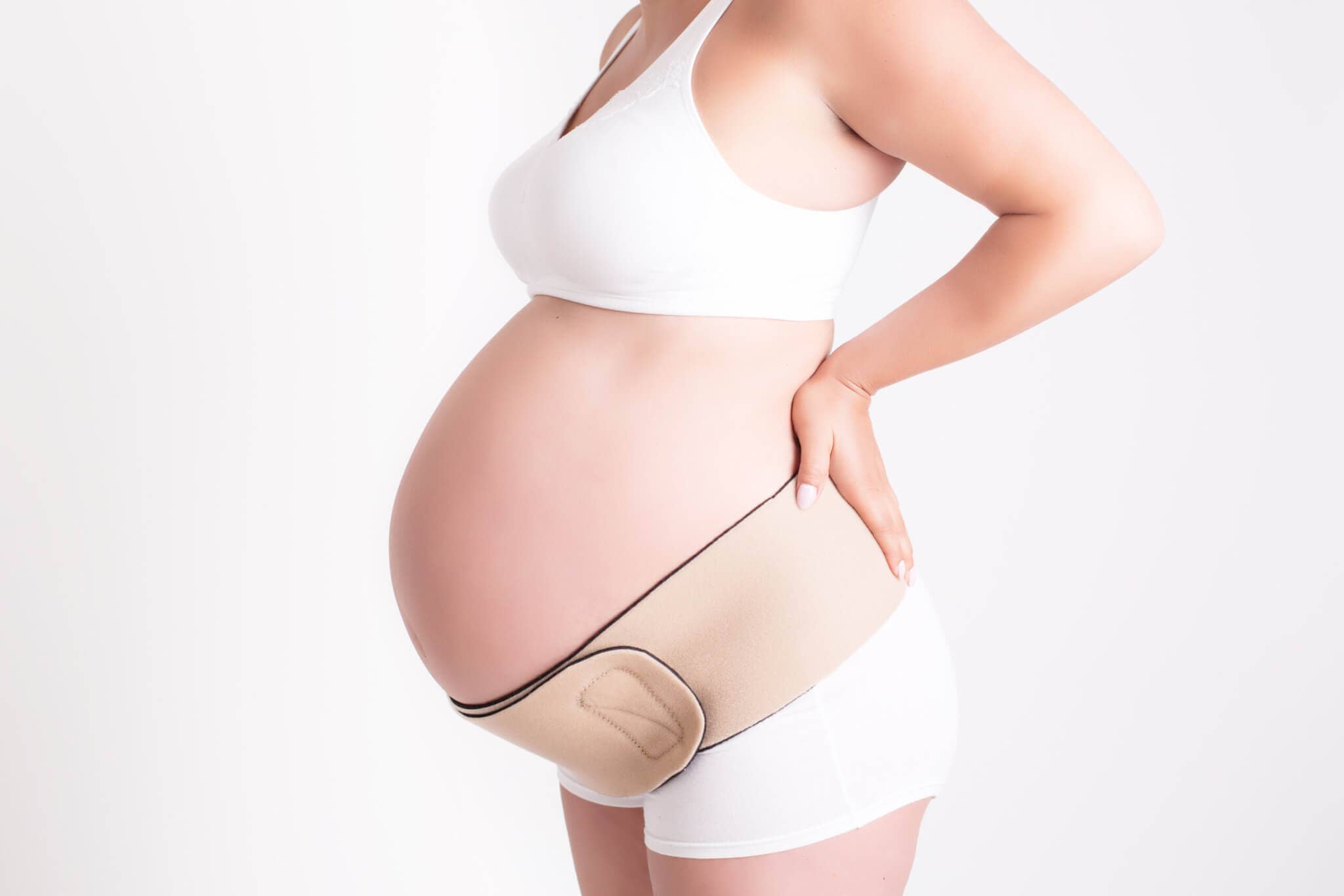 CABEA®, llc - Wholesale Belly Band - Maternity - Flip-It Reversible Belly Band- Black and Beige1