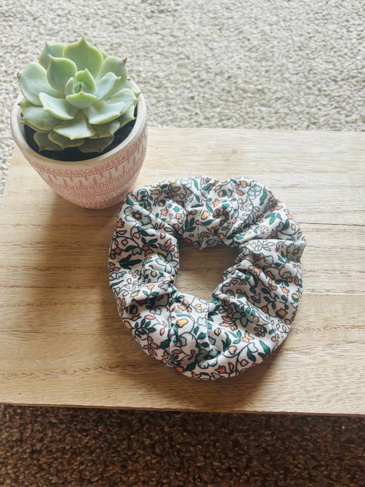 Blossom & Vine Scrunchie for wholesale by 28 Stitches