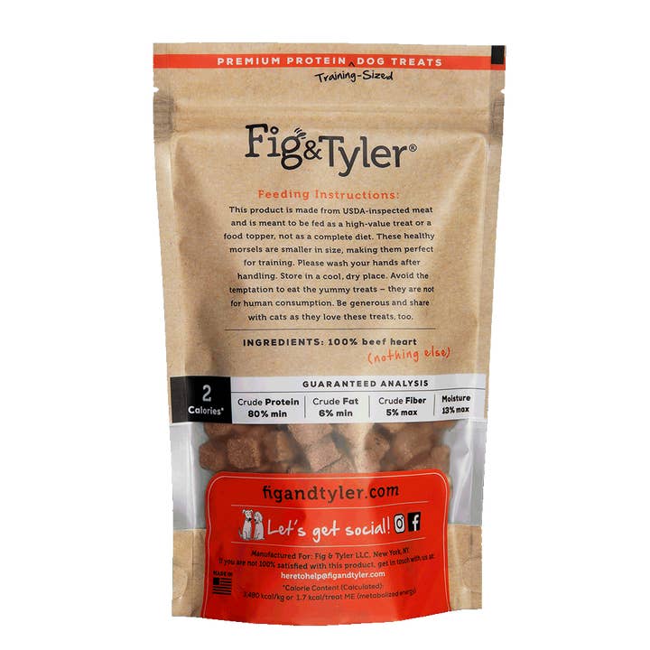 Fig & Tyler - Wholesale Pet Treats - Dog - Freeze-Dried Beef Heart Morsels5