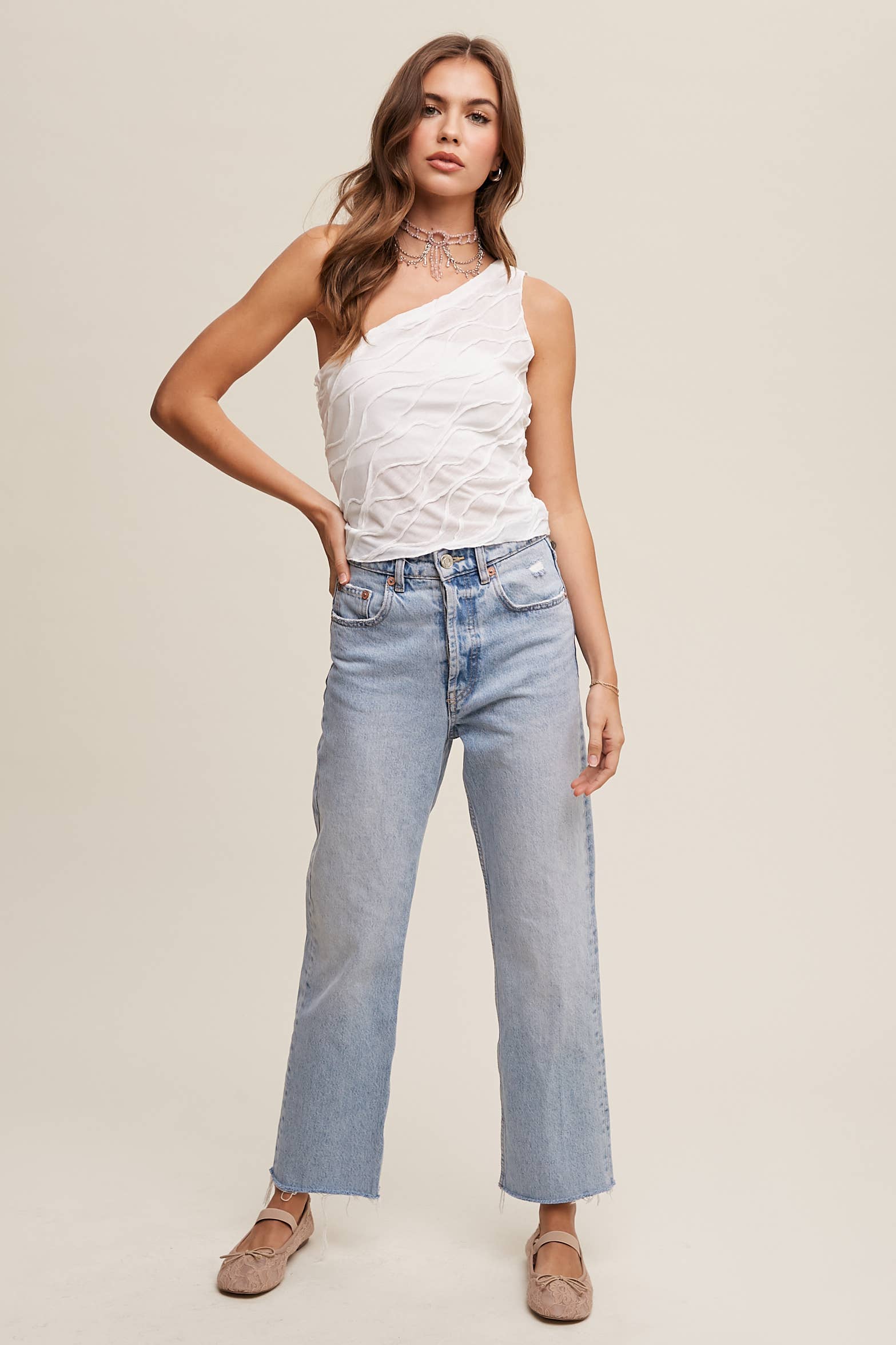 Listicle – wholesale Blus - Dam – Elegant asymmetrisk vågtopp29