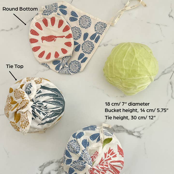 Halo Dish Covers - Wholesale Grocery/Shopping Bag - Produce Bag Tie Top Reusable Organic Cotton for shopping 3