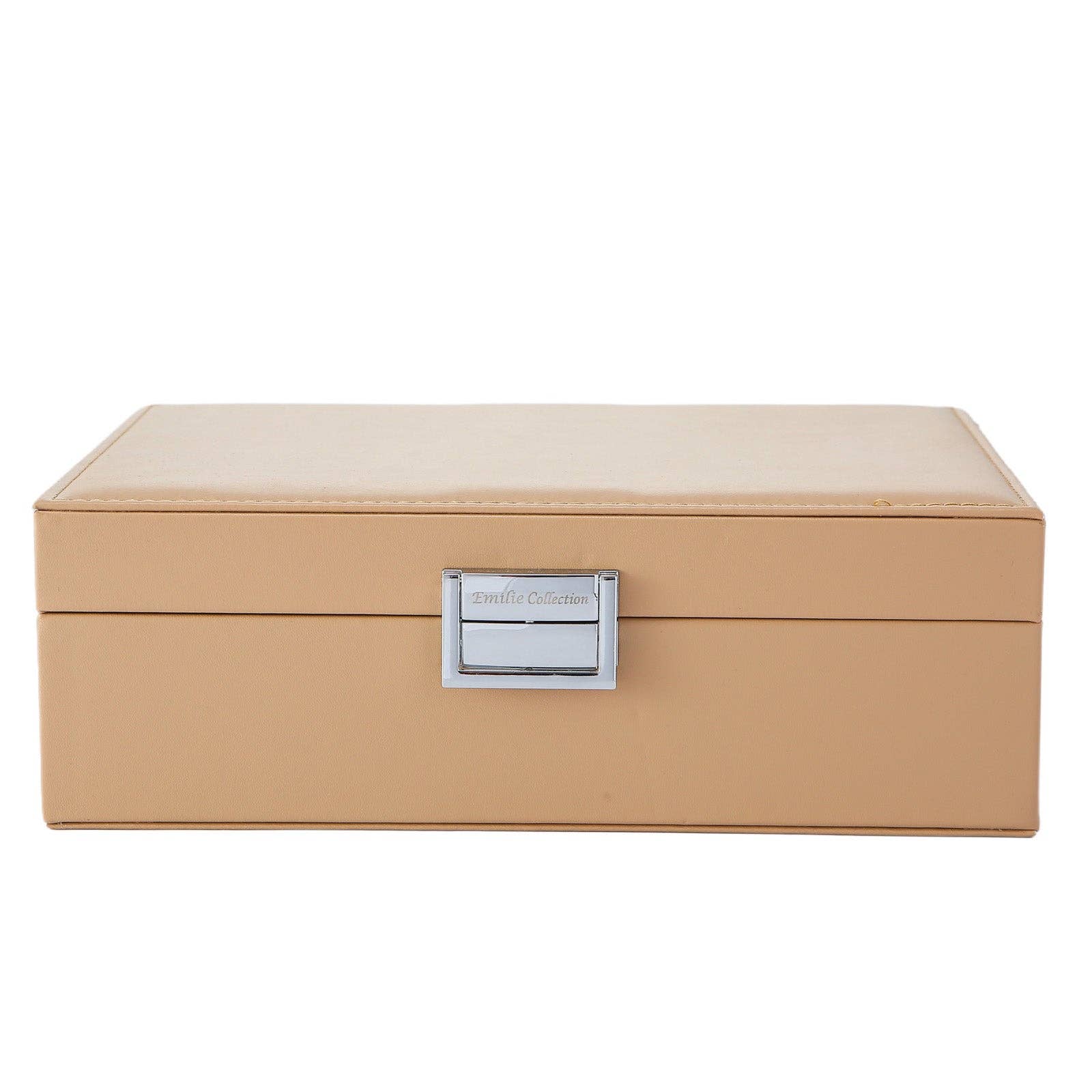 Emilie collection - Wholesale Jewelry Box/Organizer - Watch box beige medium2