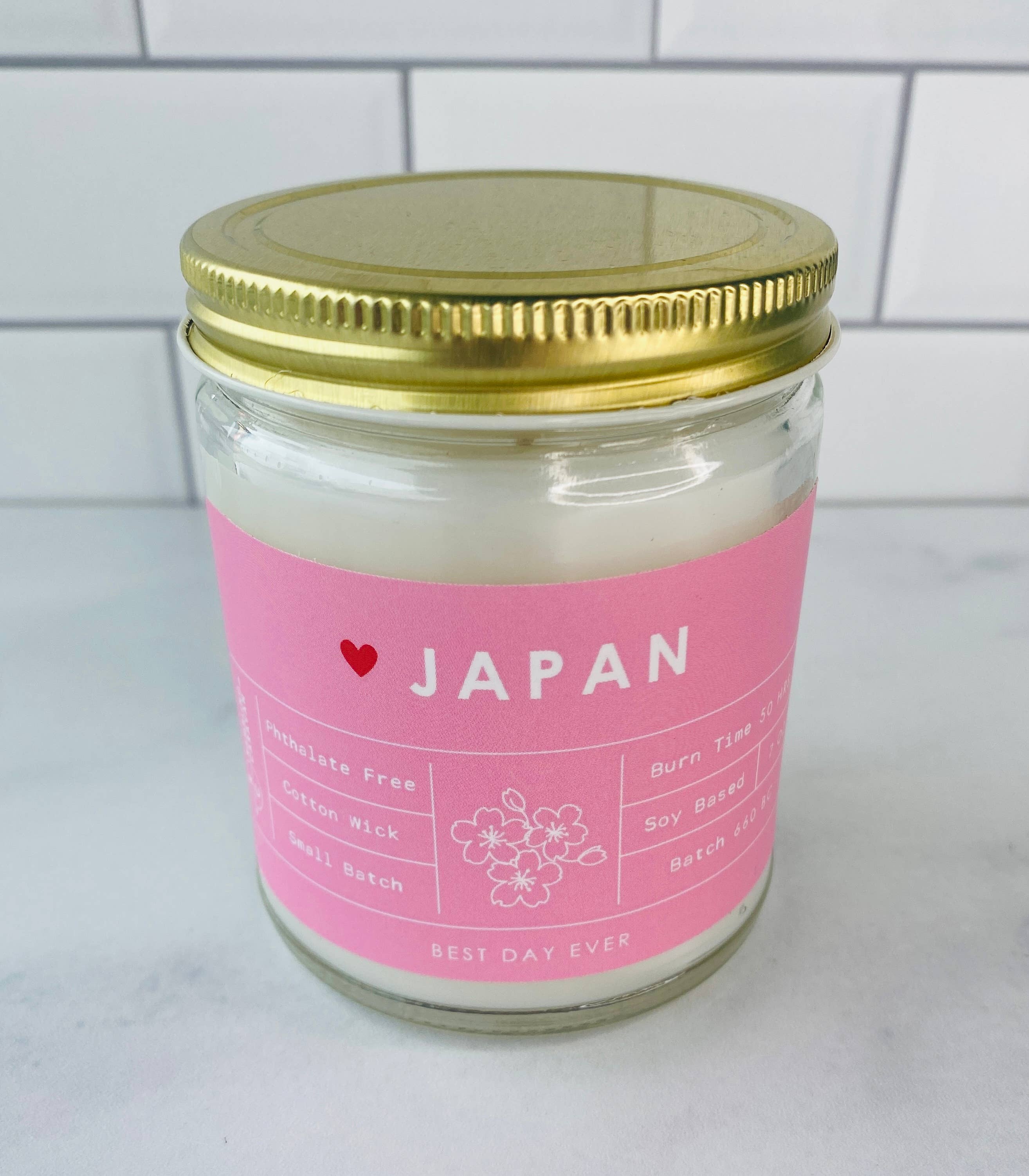 Cotton Candy Pink Japan Candle for wholesale on Faire0