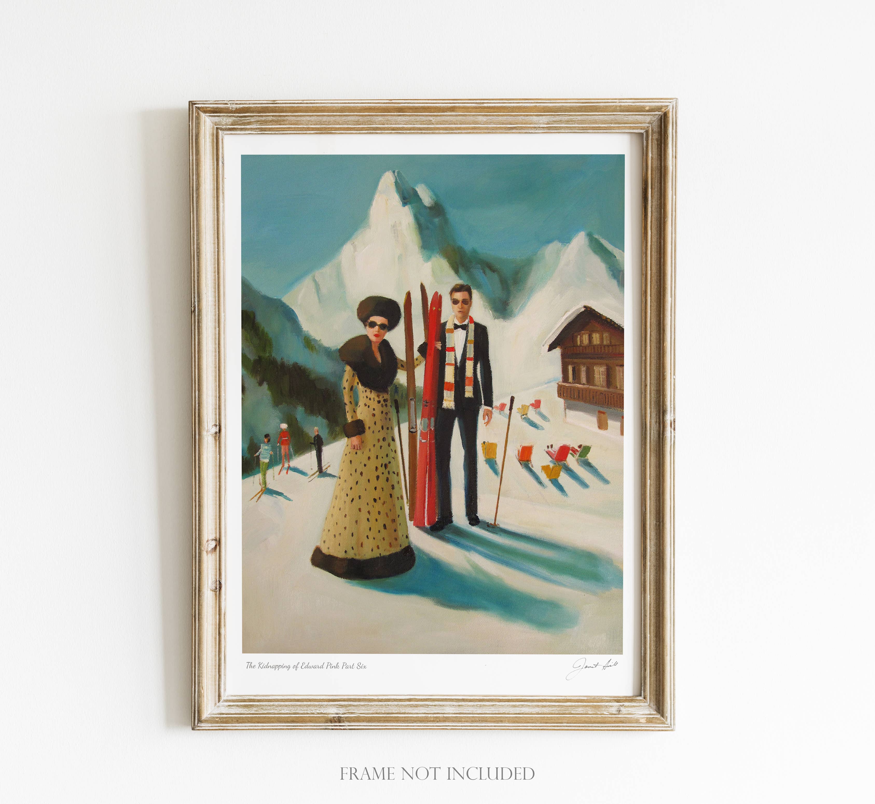 JANET HILL STUDIO - Wholesale Art Print - The Kidnapping Of Edward Pink Part Six. Art Print - 8.5 X 11