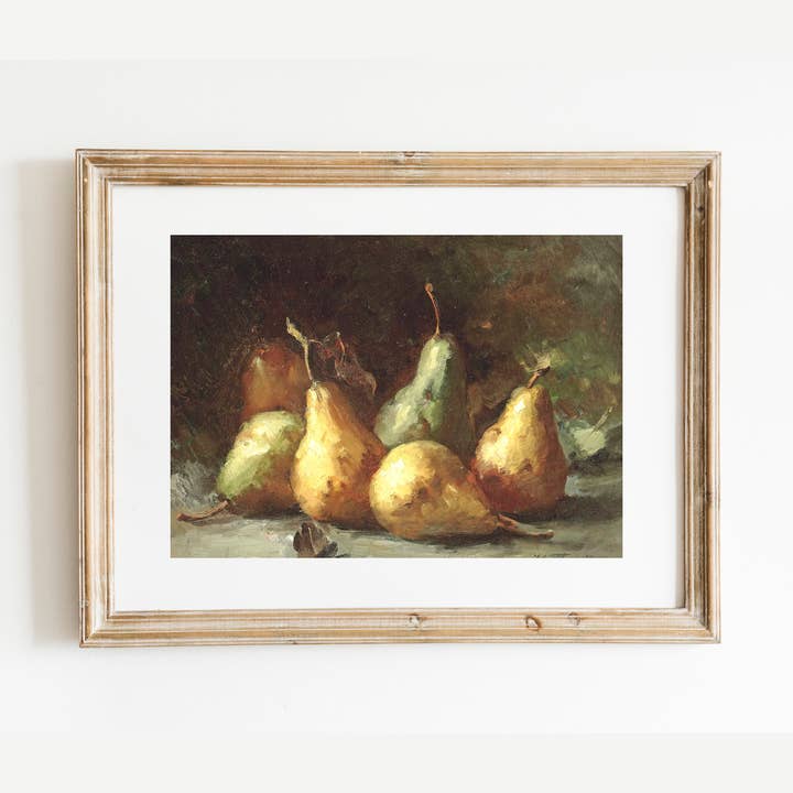 Sea to Skye - Wholesale Art Print - Still Life with Golden Pears Antique Art Print3