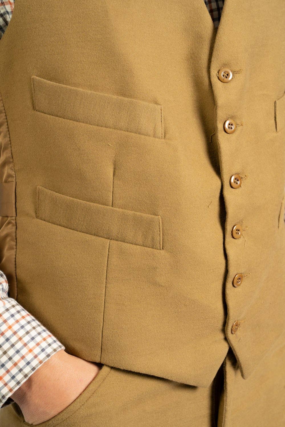 Carabou - Wholesale Suit Vest - Men's - Moleskin Waistcoat3