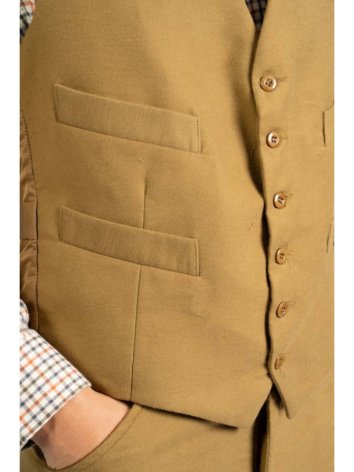 Carabou - Wholesale Suit Vest - Men's - Moleskin Waistcoat3