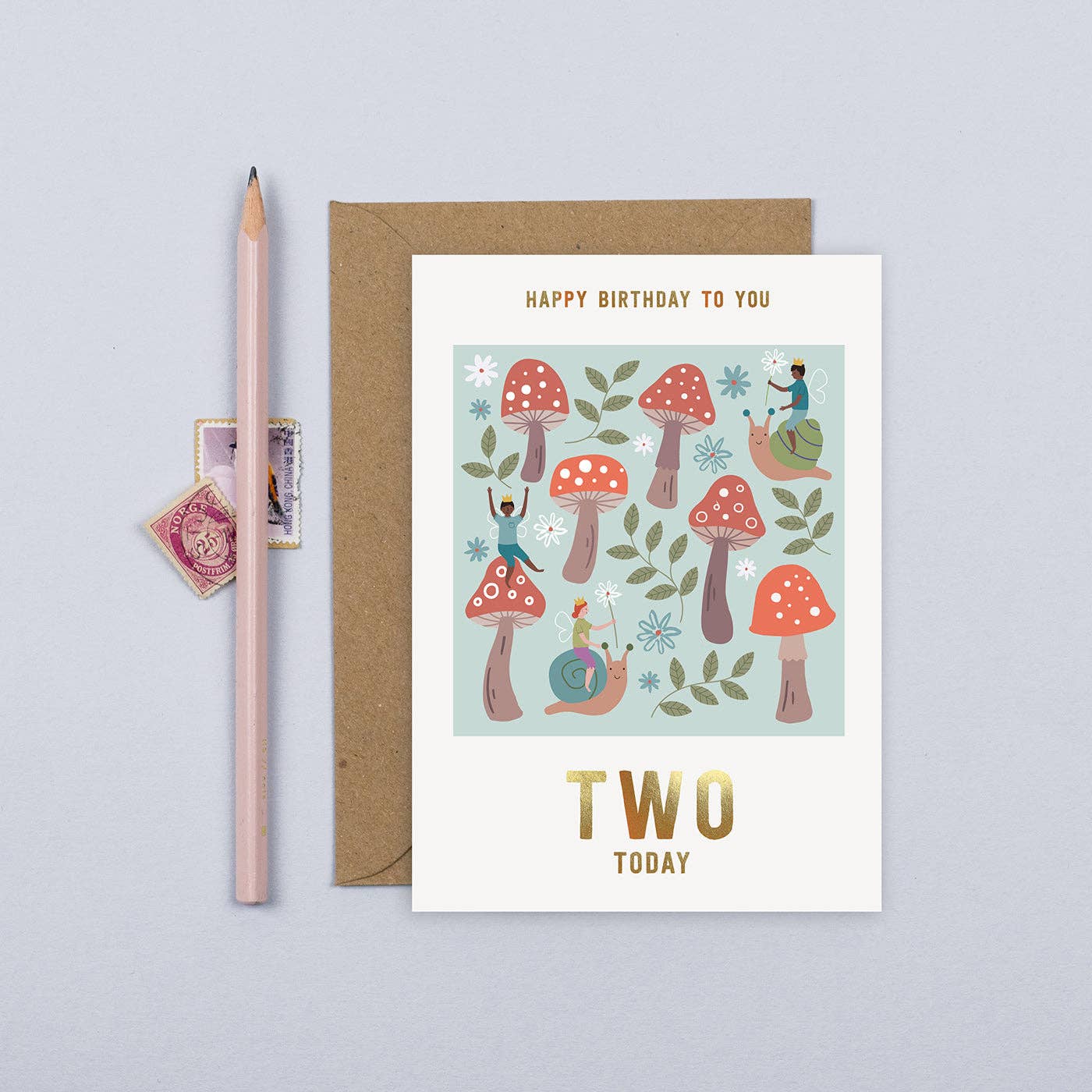 Mifkins - Wholesale Birthday Card - Woodland Antics Toadstool 2nd Birthday Card4