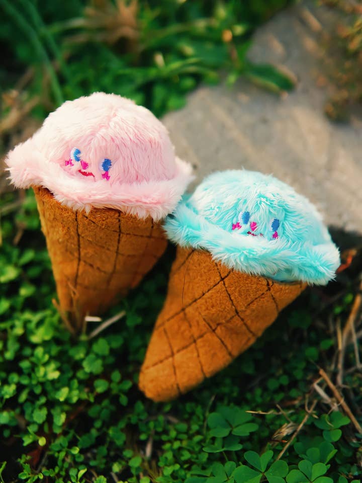 Ice Cream Nosework Plush Dog Toy for wholesale by Woof & Co.
