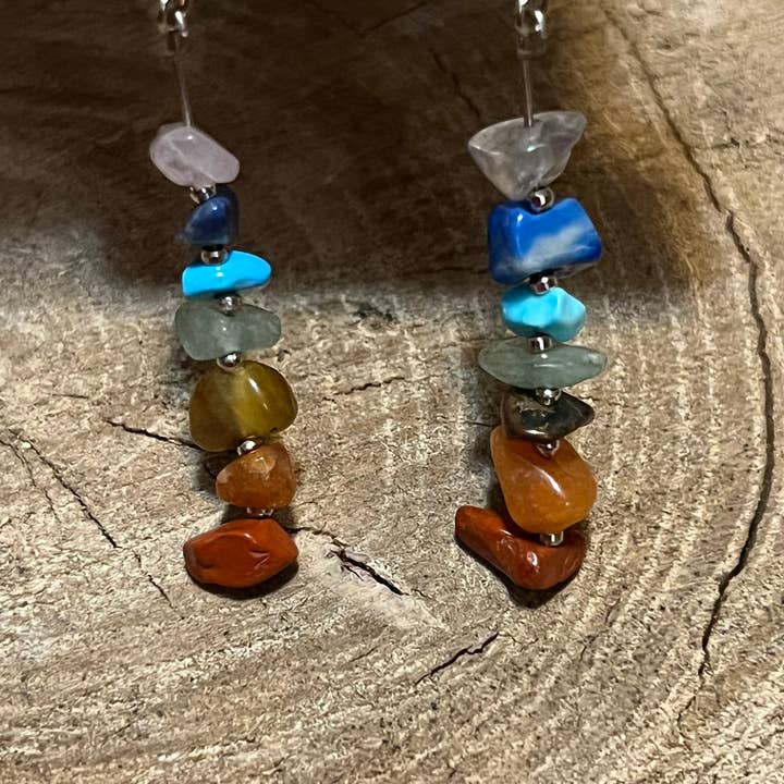 Chakra Earrings for wholesale by Crystals of the Mines LLC