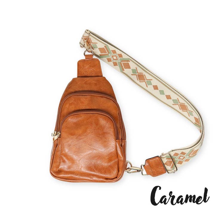 Seriously Shea - Wholesale Crossbody Bag - Women's - Top Seller! Sling Cross Body Bag | Rebeca Caramel