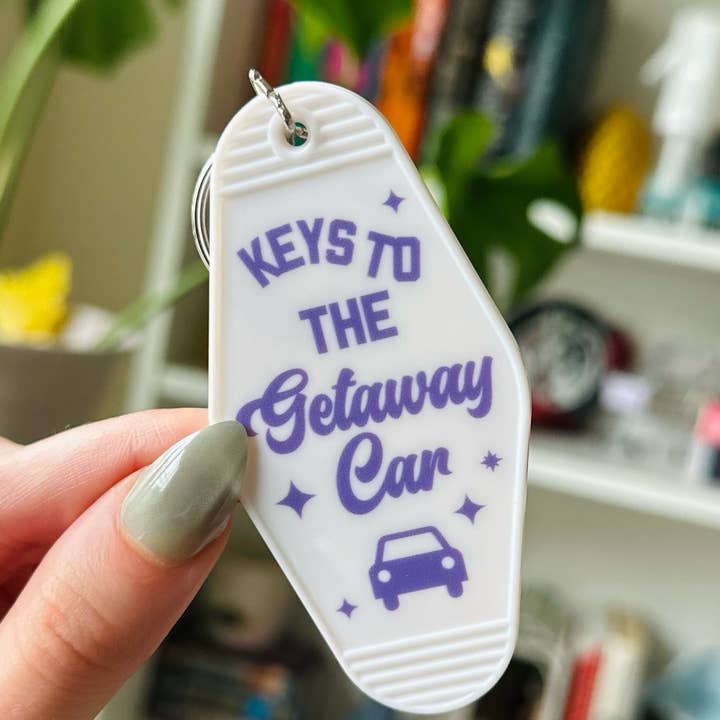 Hailey Liz Designs - Vendita all'ingrosso Portachiavi - Donna - Portachiavi Keys To The Getaway Car Retro Motel2