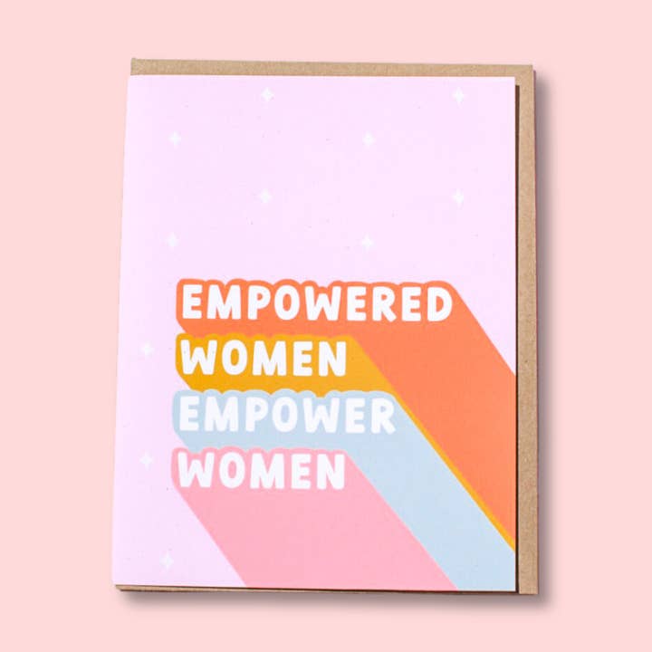 Cartão de felicitações Empowered Women Empower Women por atacado de Made by April-Lynn