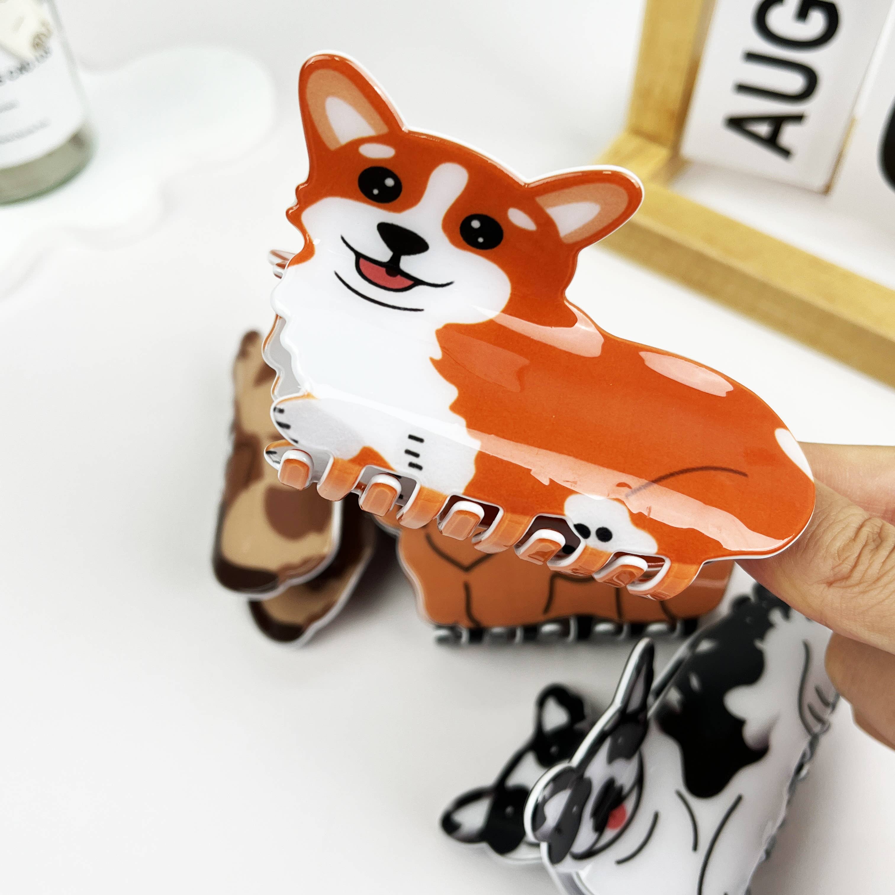 mildstyles – wholesale Hårklämma - Dam – Hårklämma med hundmotiv, kloliknande design2